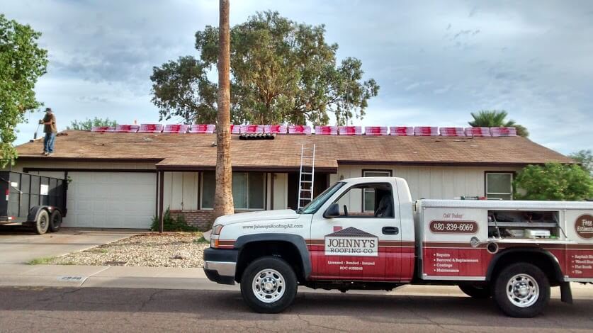 Mesa, Arizona roof replacement by Johnny's Roofing Company